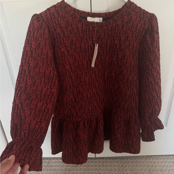 NWT Anthropologie Ro & De Perette Peplum Top Size small - Picture 3 of 8